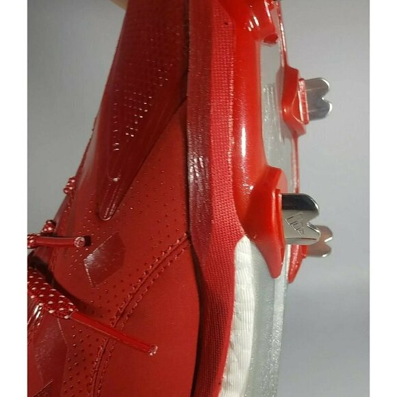 Adidas Ironskin Protrax Red Baseball Cleats Metal - Picture 8 of 9
